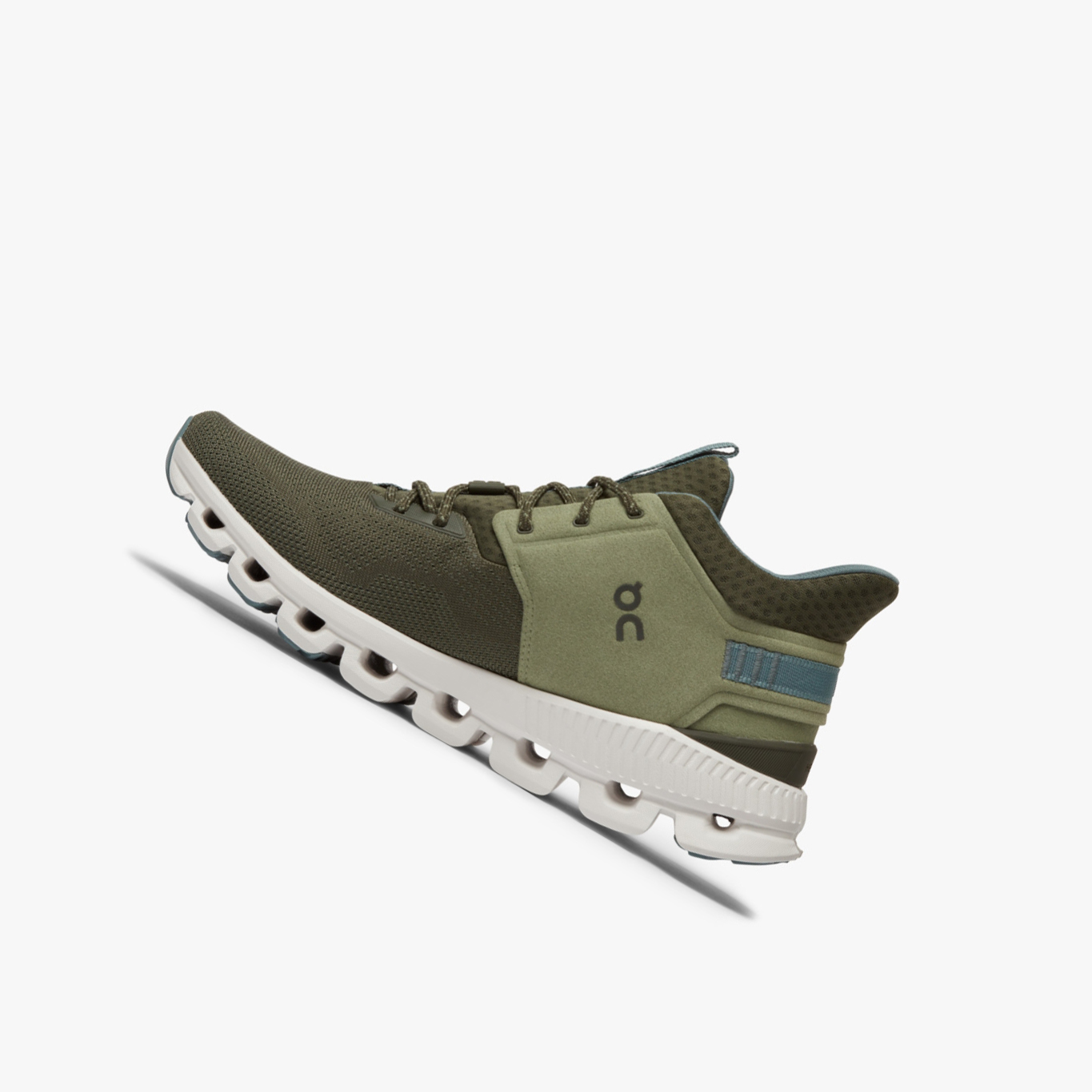 Men's QC Cloud Hi Edge Road Running Shoes Olive | 486-MSPHFY