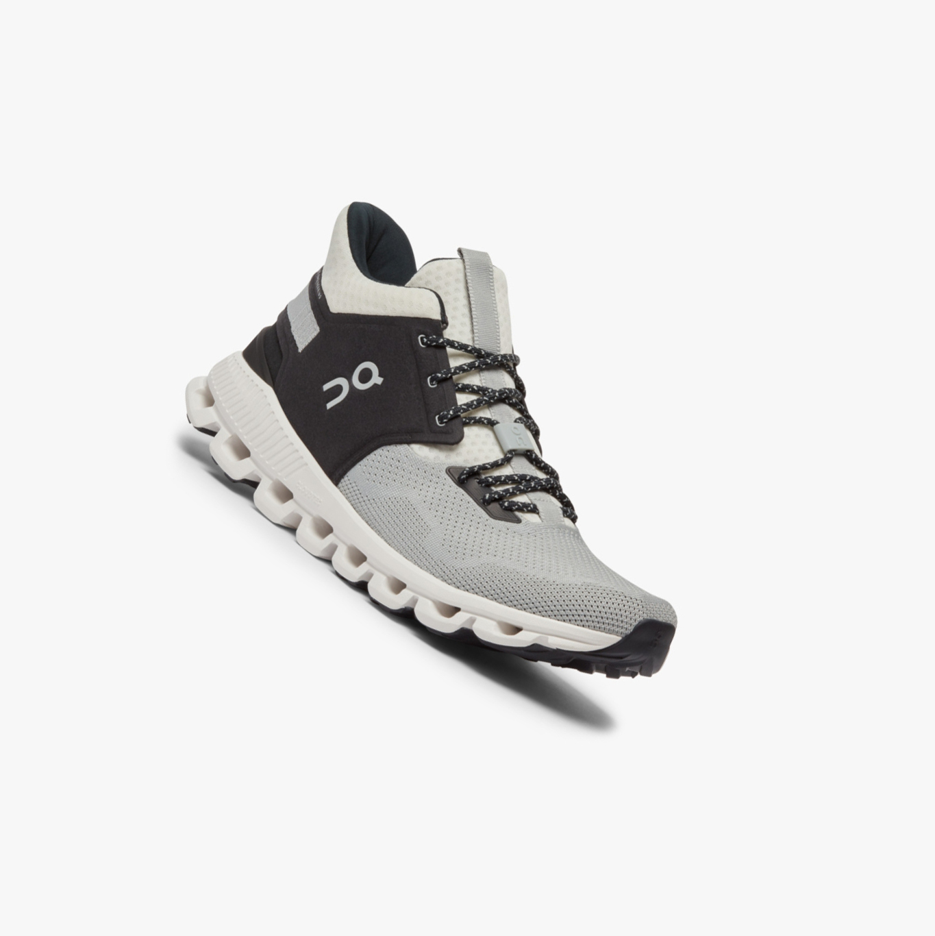 Men's QC Cloud Hi Edge Road Running Shoes Grey | 854-PMDJOA