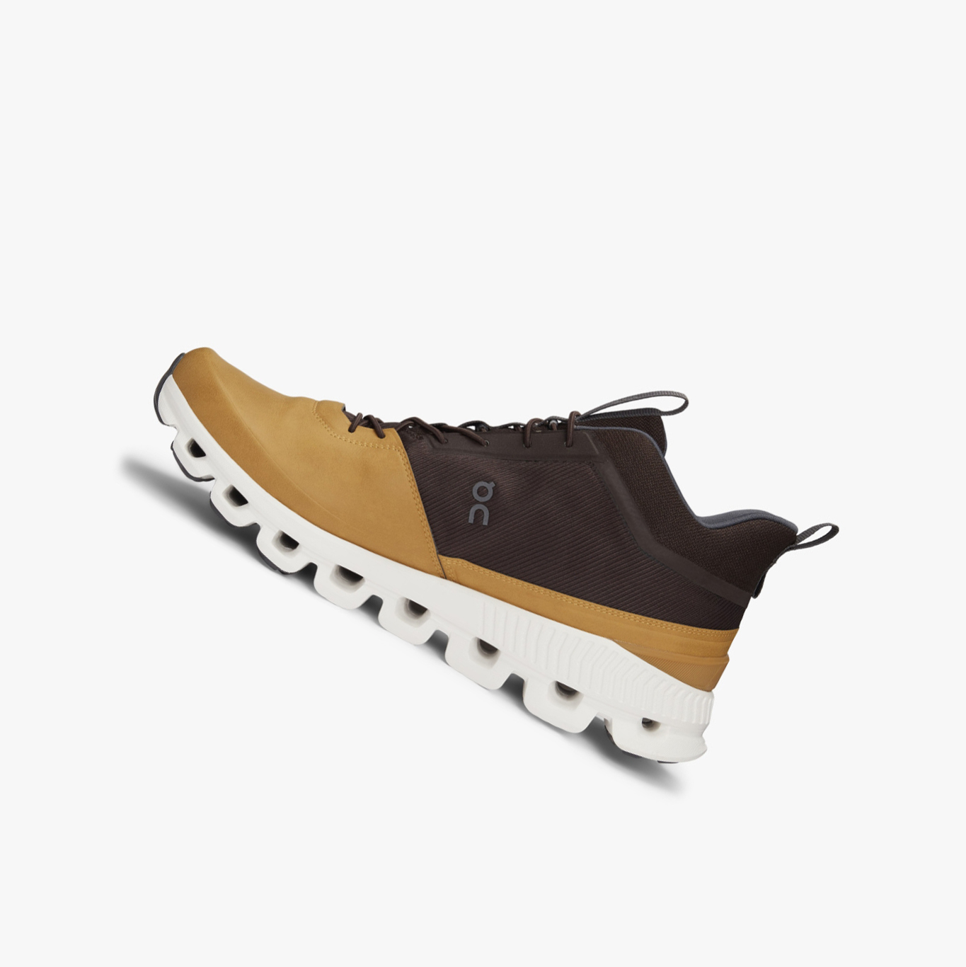 Men's QC Cloud Hi Road Running Shoes Brown | 671-QSXAPK