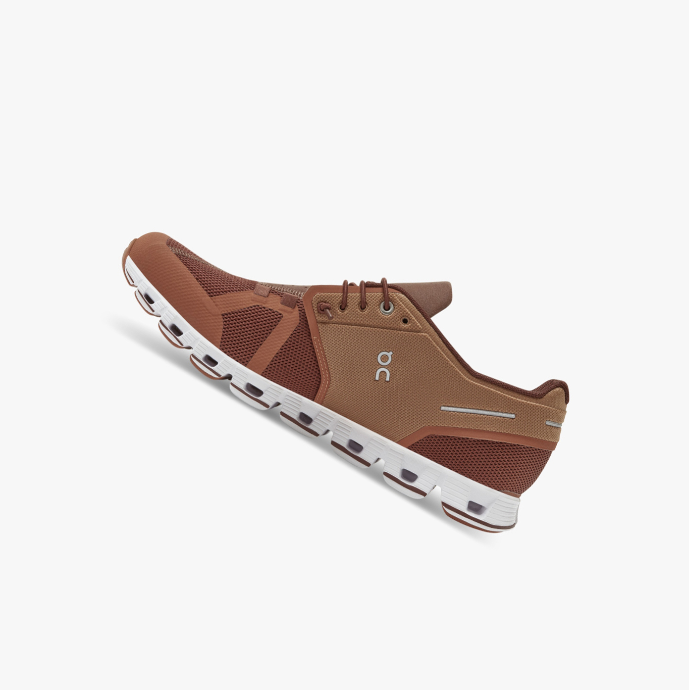 Men's QC Cloud Road Running Shoes Brown | 182-UAYEIP