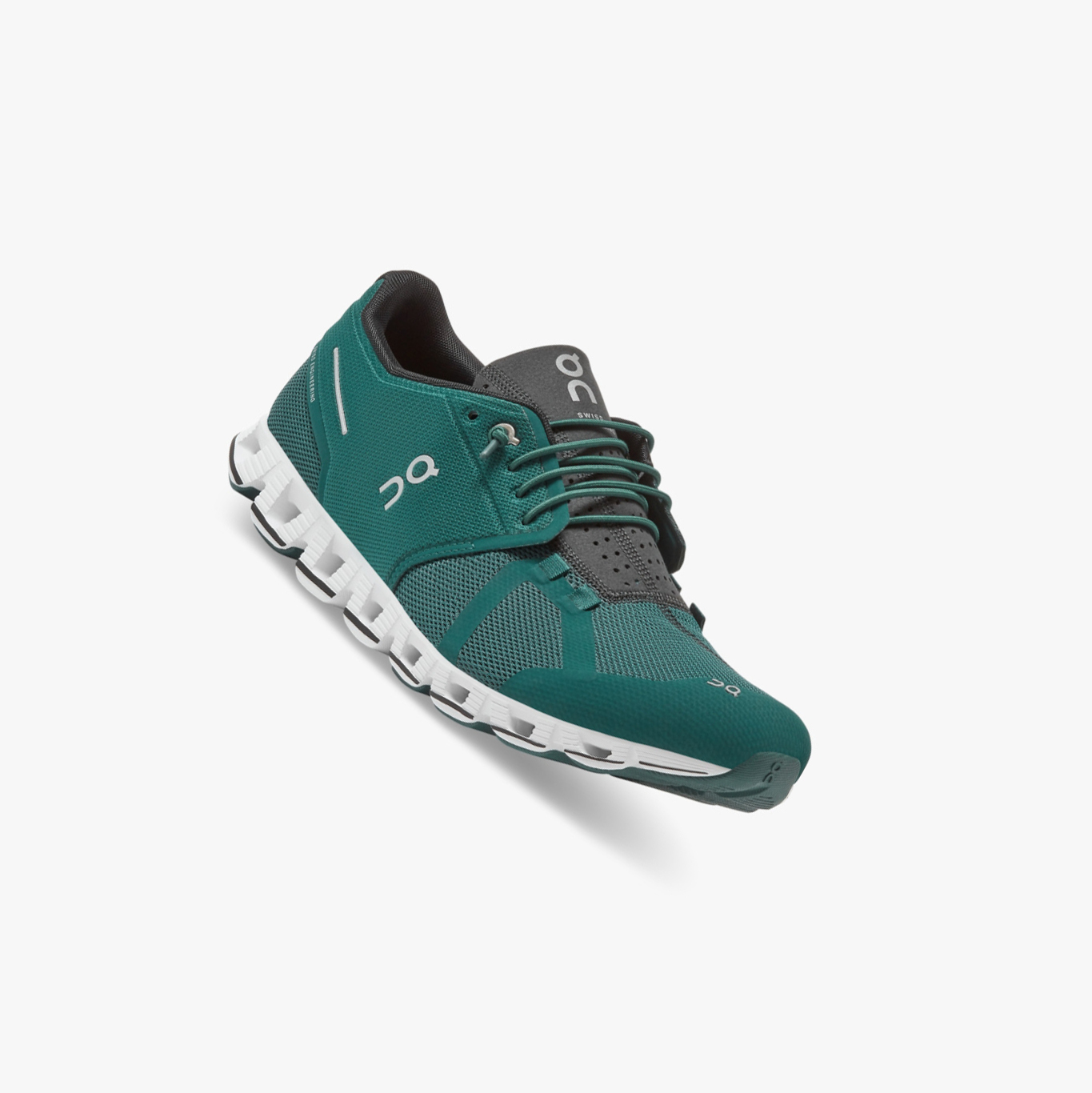 Men's QC Cloud Road Running Shoes Green | 785-OCMYEG