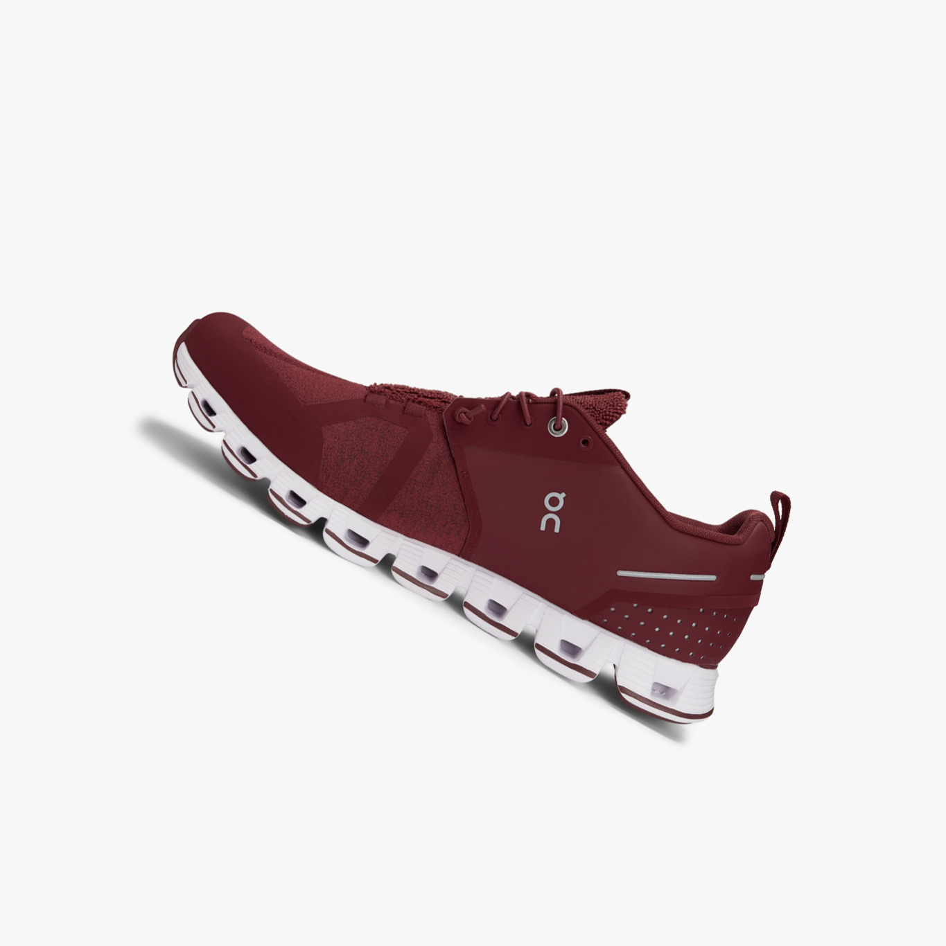 Men's QC Cloud Terry Road Running Shoes Burgundy | 651-VXHLIY