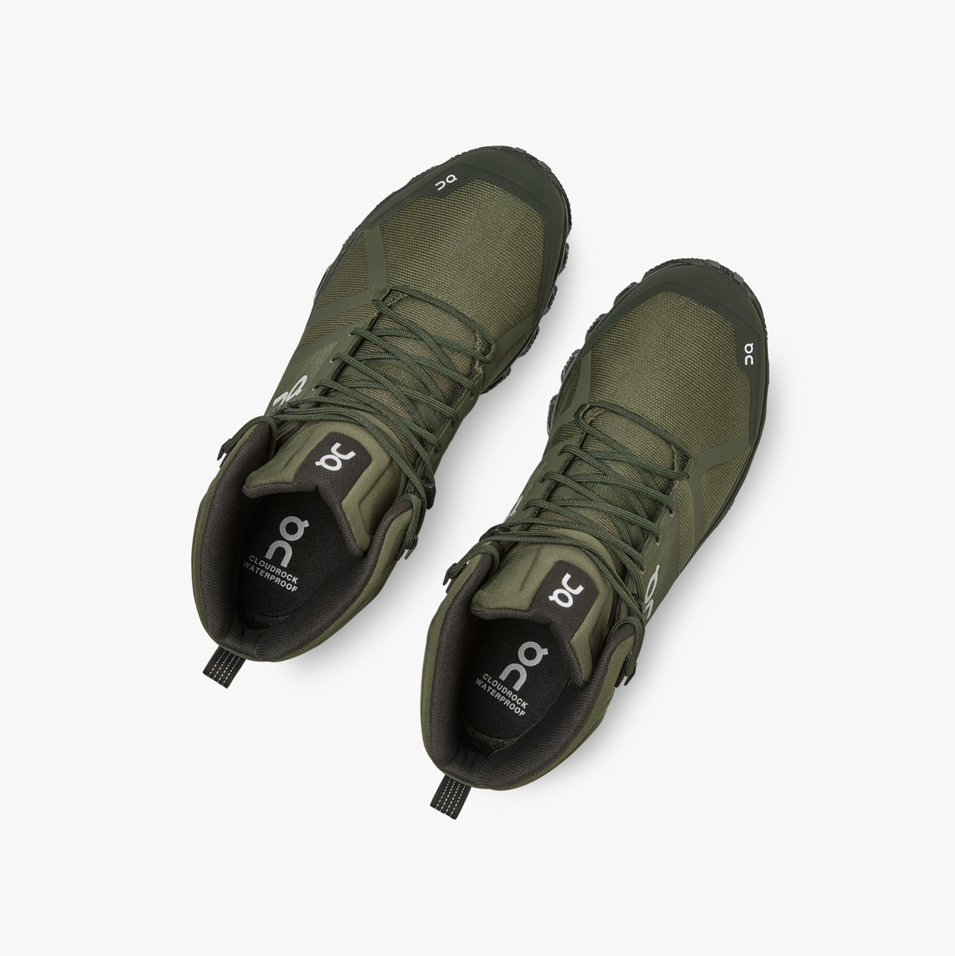 Men's QC Cloudrock Waterproof Hiking Boots Olive | 643-AMDHLF