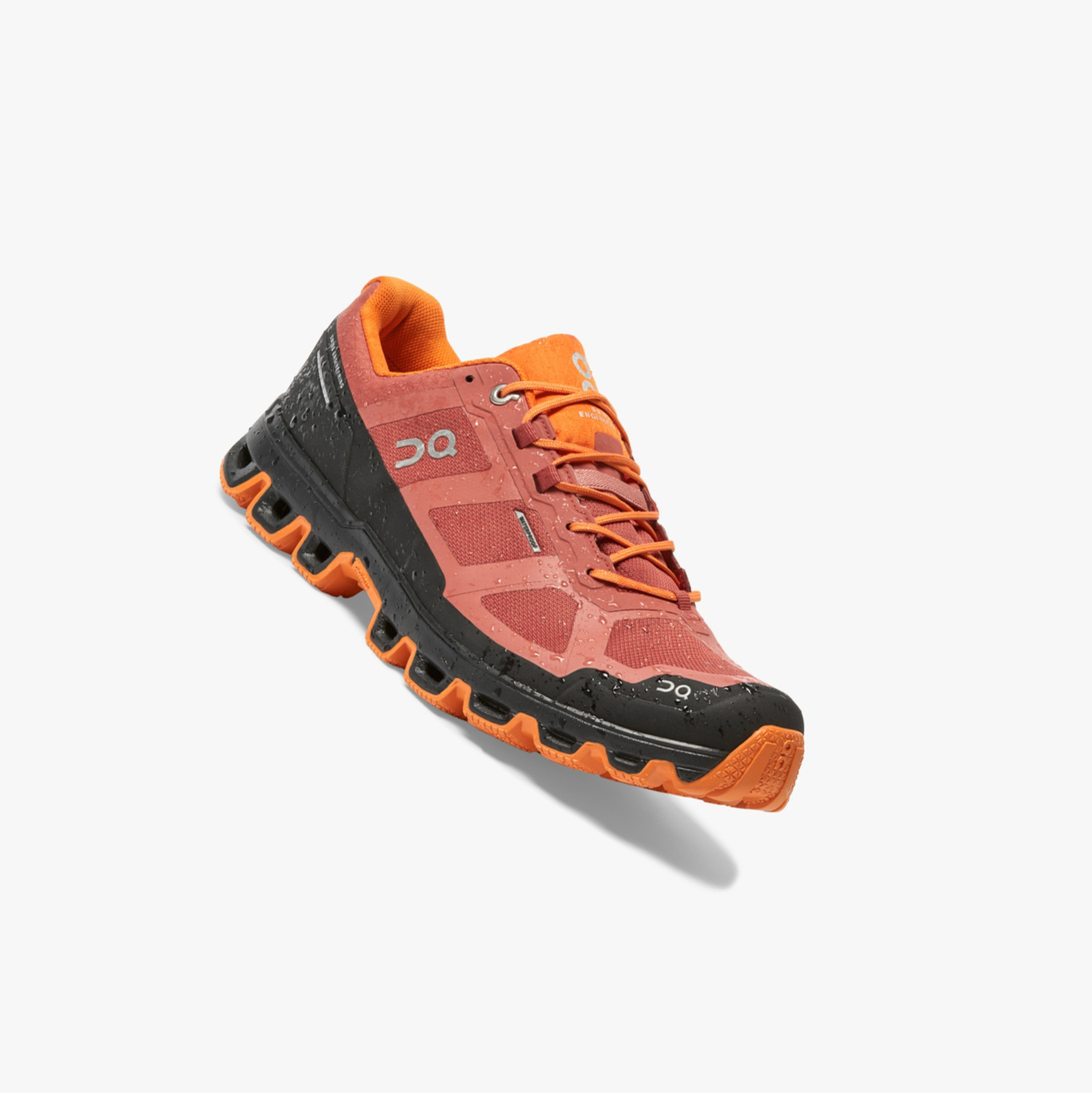 Men's QC Cloudventure Waterproof Trail Running Shoes Orange | 729-MXUHFO