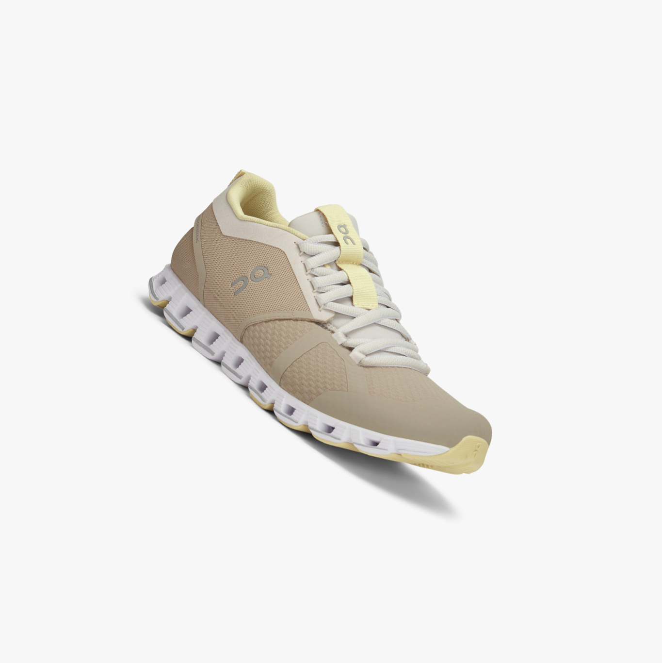 Women's QC Cloud Beam Road Running Shoes Beige | 396-LDQNVZ