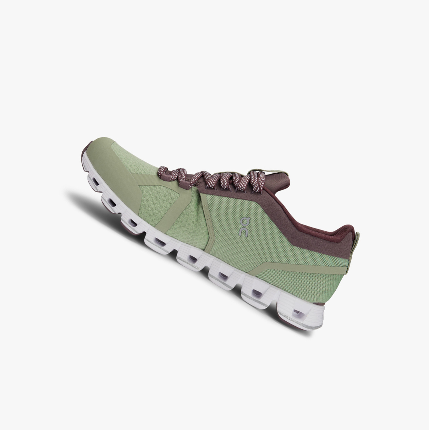 Women's QC Cloud Beam Road Running Shoes Green | 842-HGTMQC