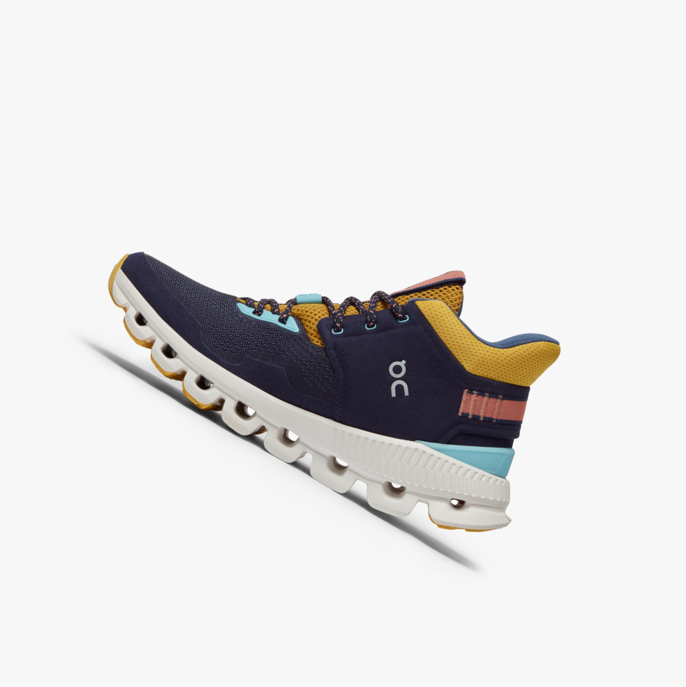 Women's QC Cloud Hi Edge Road Running Shoes Navy | 839-TBALSC