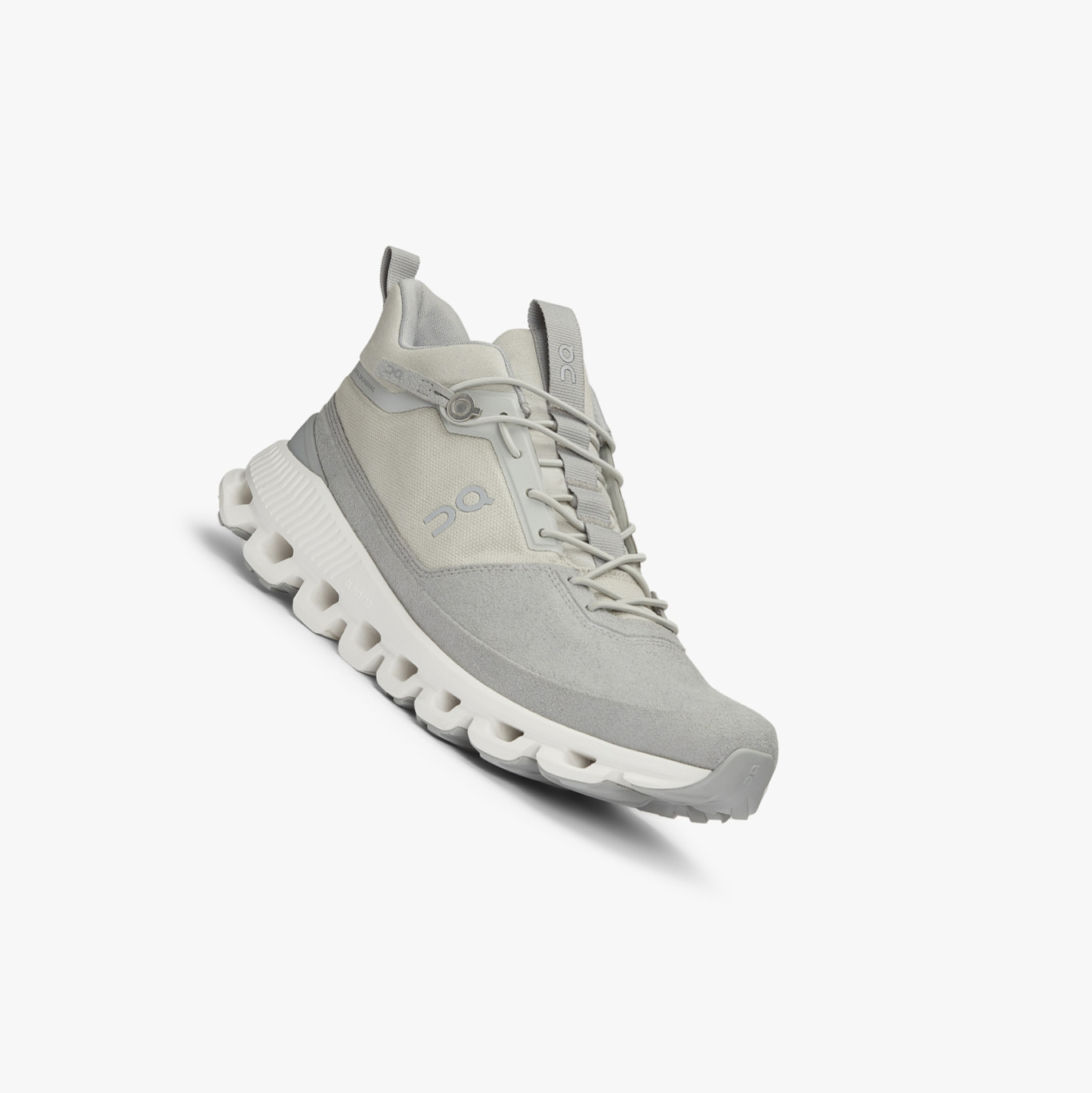 Women's QC Cloud Hi Road Running Shoes Grey | 473-WZNVIL