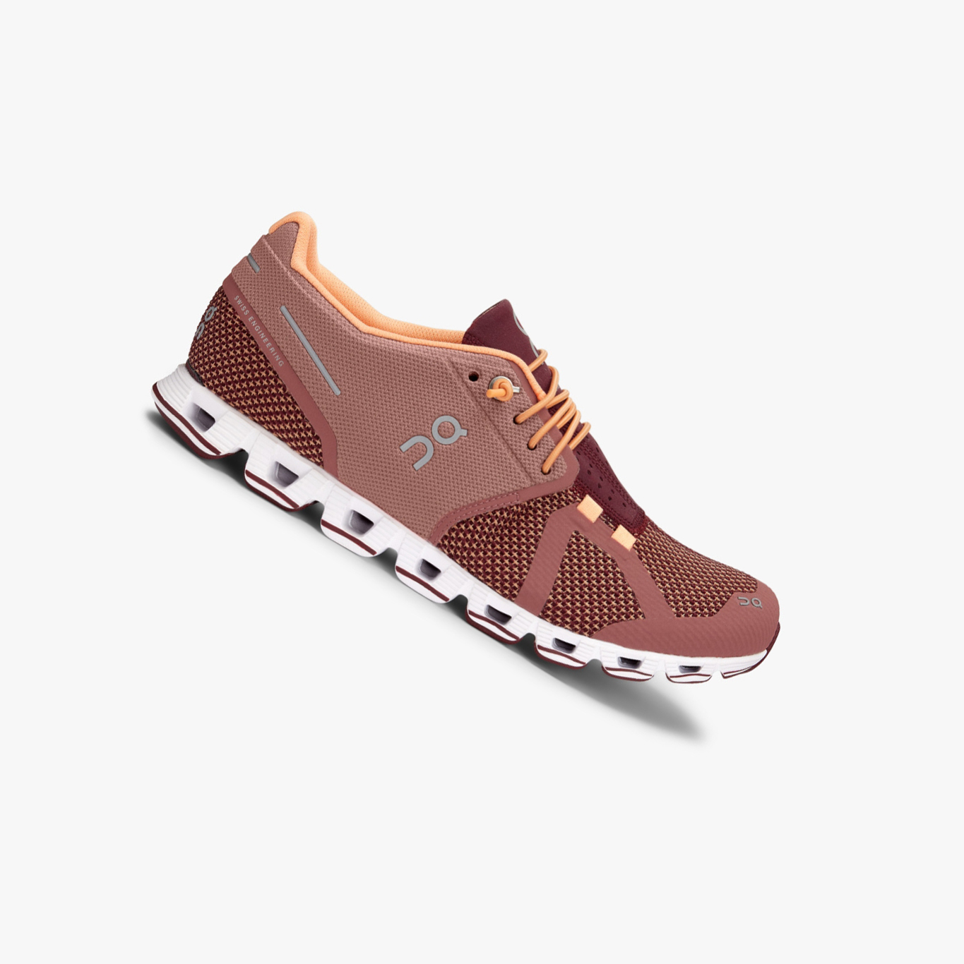 Women\'s QC Cloud Road Running Shoes Burgundy | 437-FEXHAT