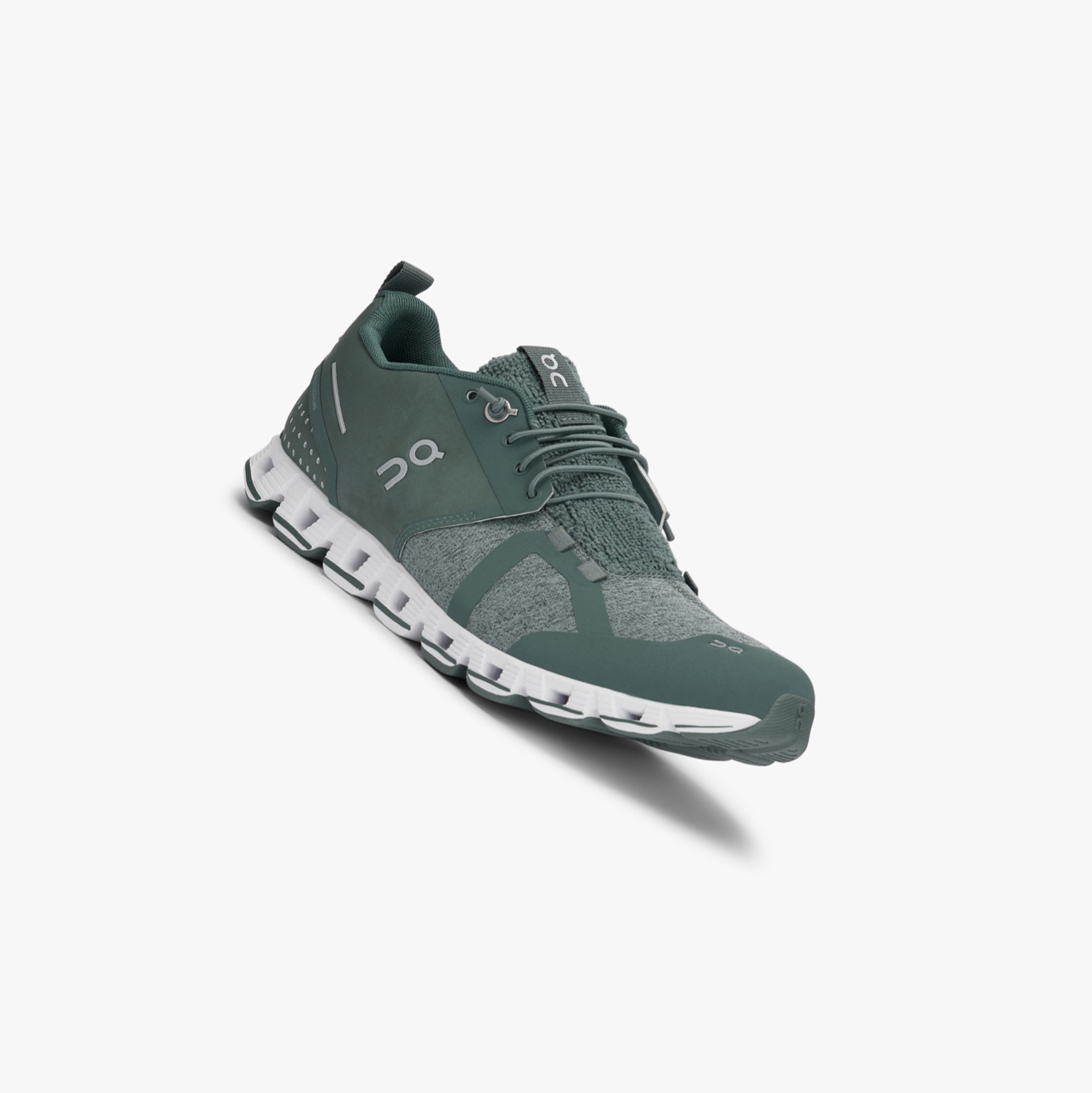 Women's QC Cloud Terry Road Running Shoes Olive | 234-TLEIGX