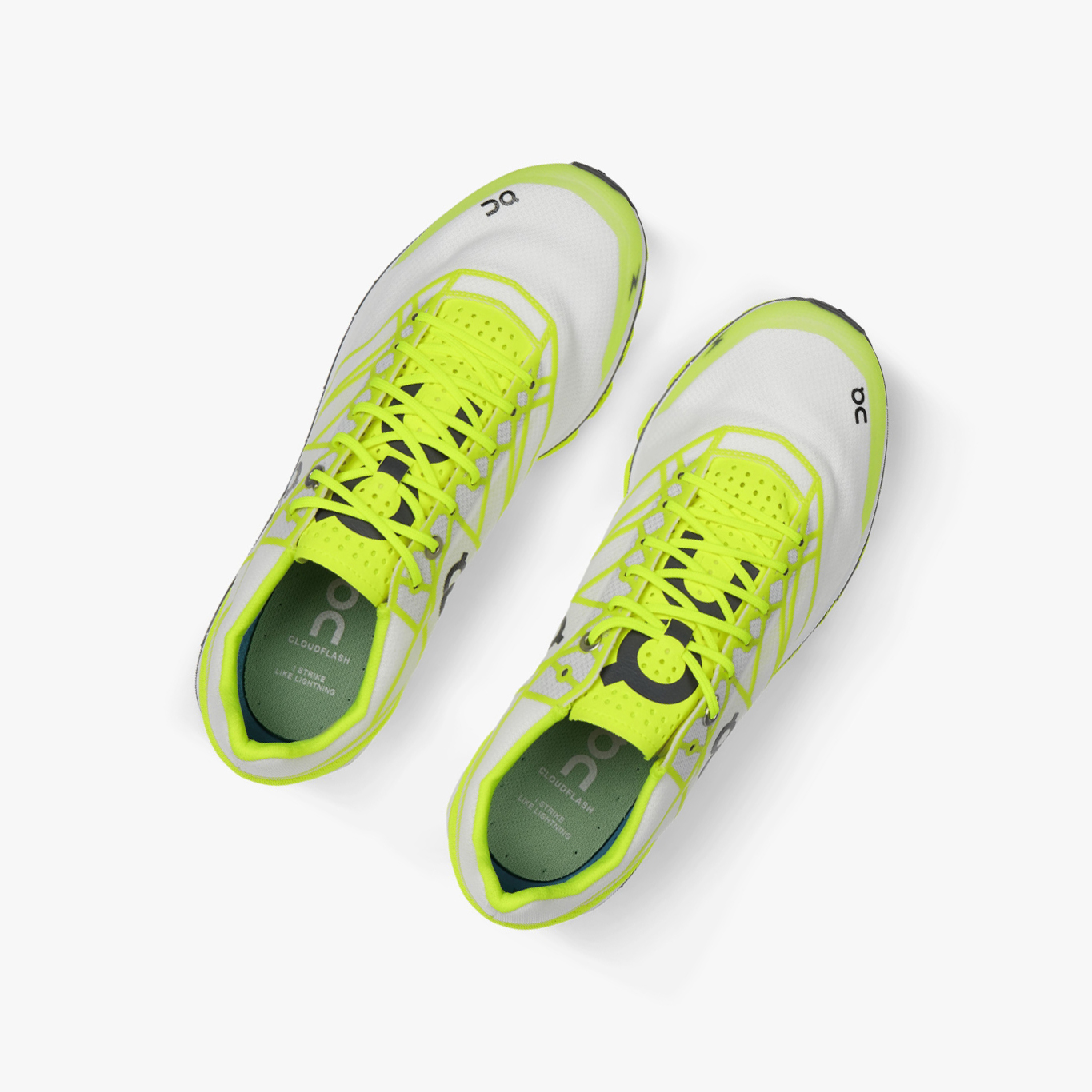 Women's QC Cloudflash Road Running Shoes Green | 870-XQNYOG