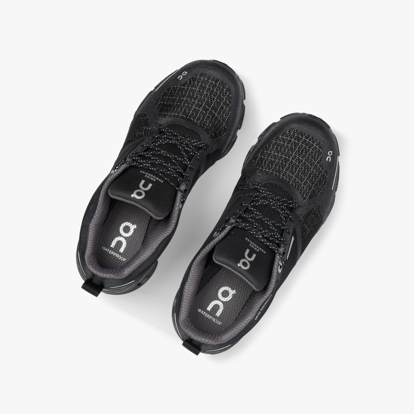 Women's QC Cloudflyer Waterproof Road Running Shoes Black | 241-EFORYP