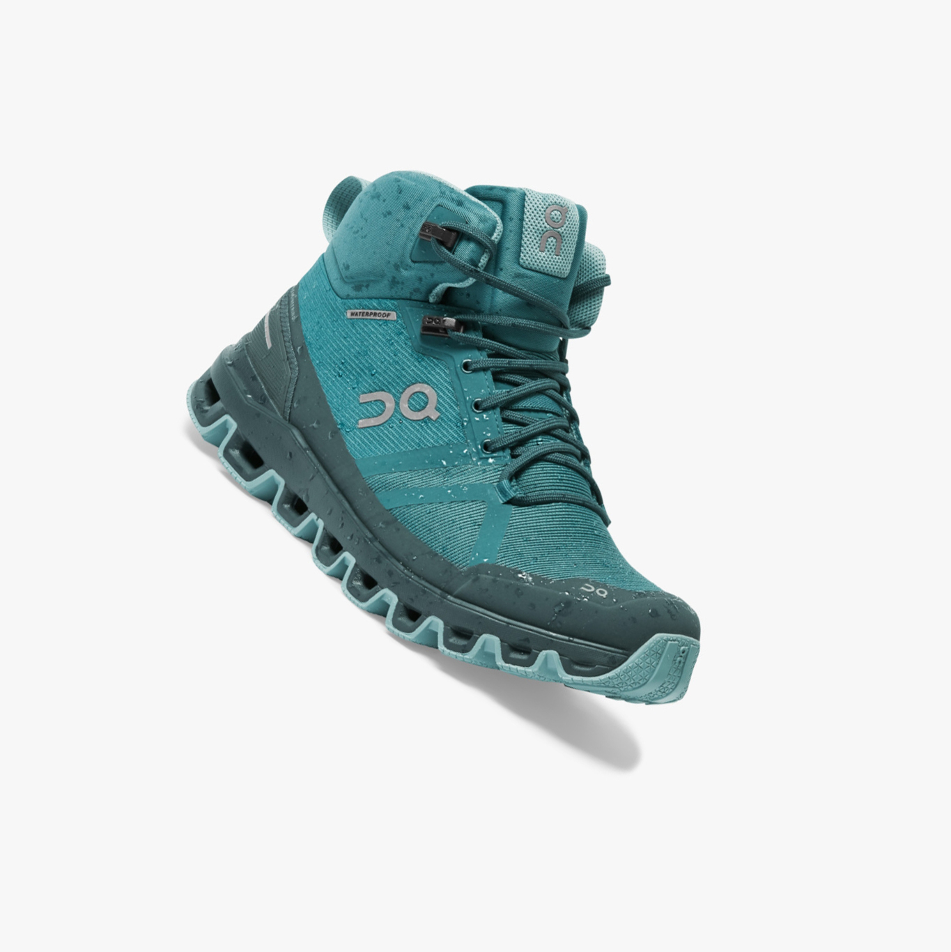 Women's QC Cloudrock Waterproof Hiking Boots Green | 051-YMAPCV