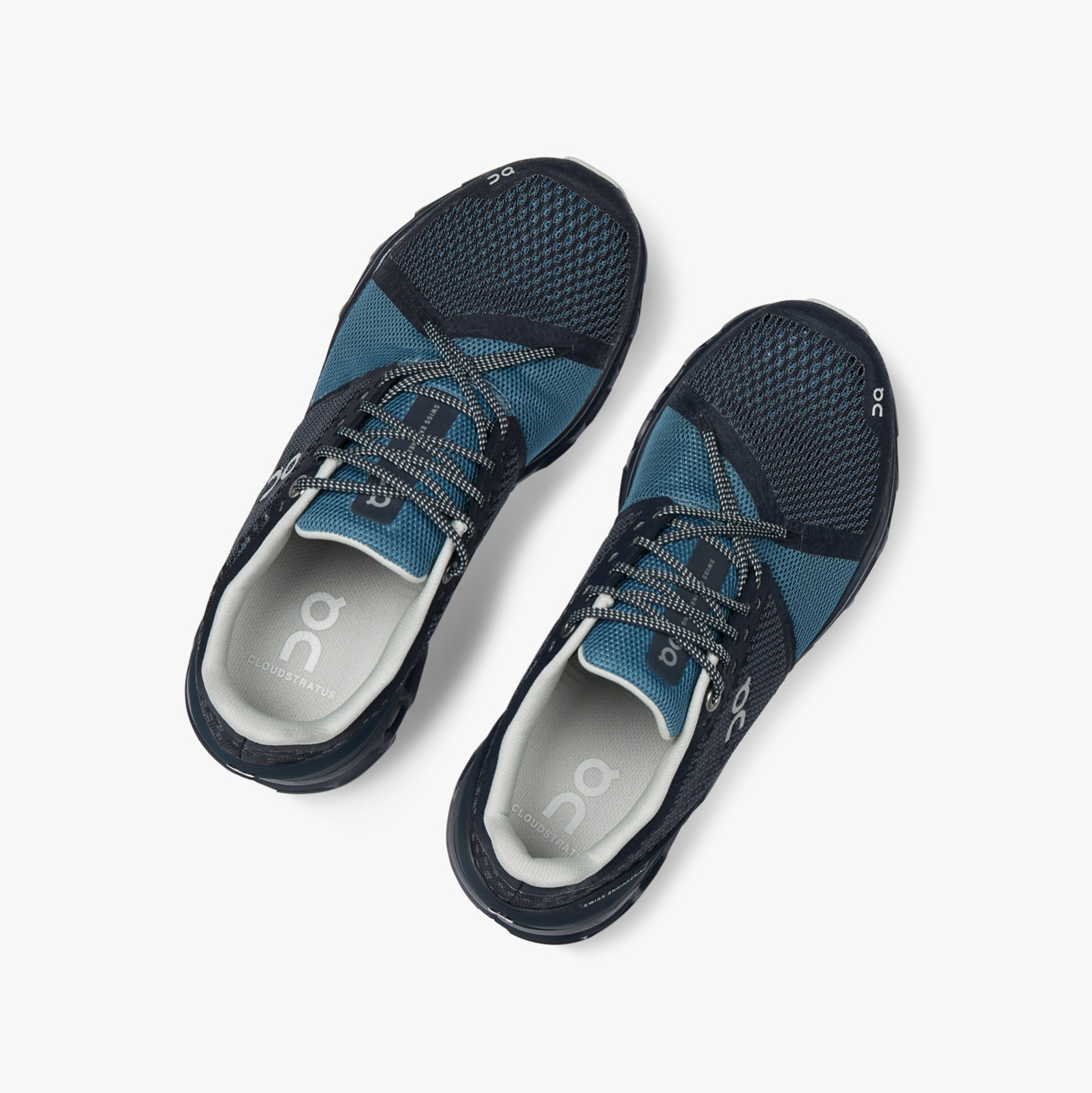 Women's QC Cloudstratus Road Running Shoes Navy | 693-NDZXMW