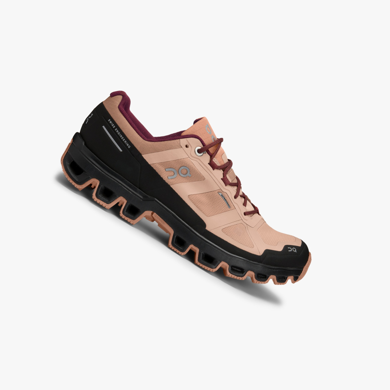 Women\'s QC Cloudventure Waterproof Trail Running Shoes Brown | 159-HEOWPT