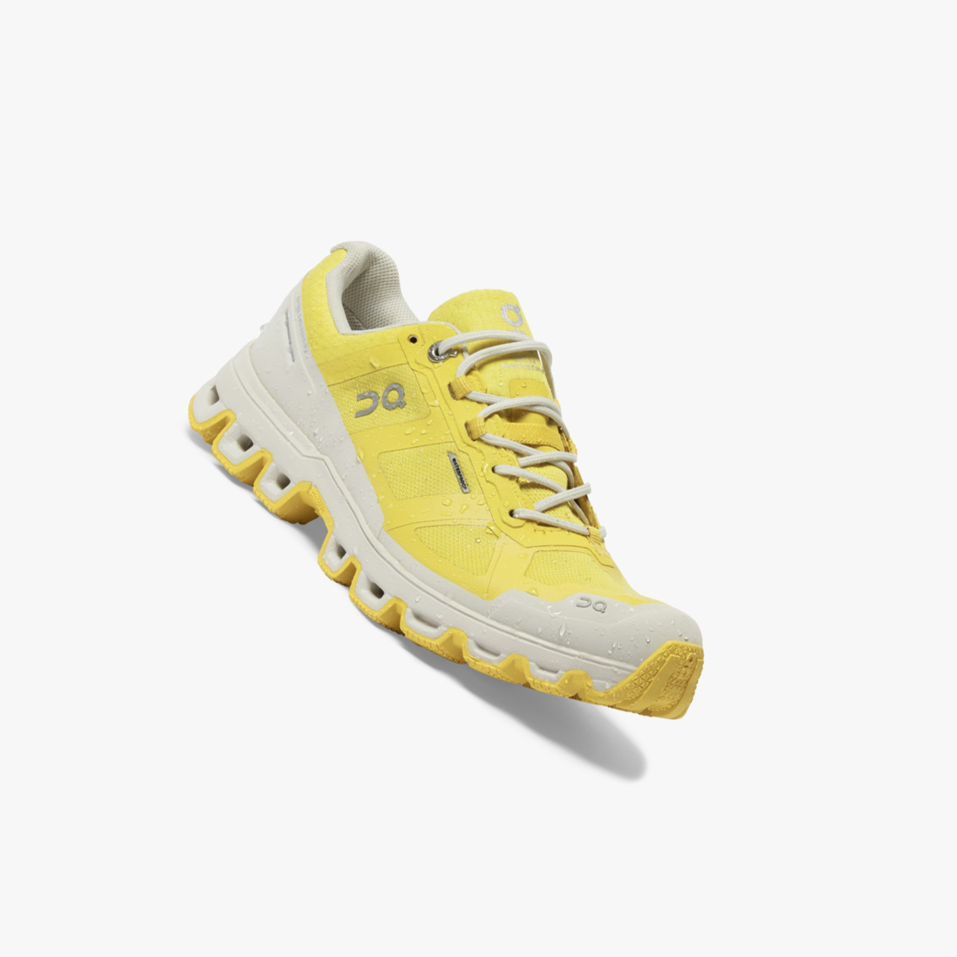 Women's QC Cloudventure Waterproof Trail Running Shoes Mustard | 197-UDISBT