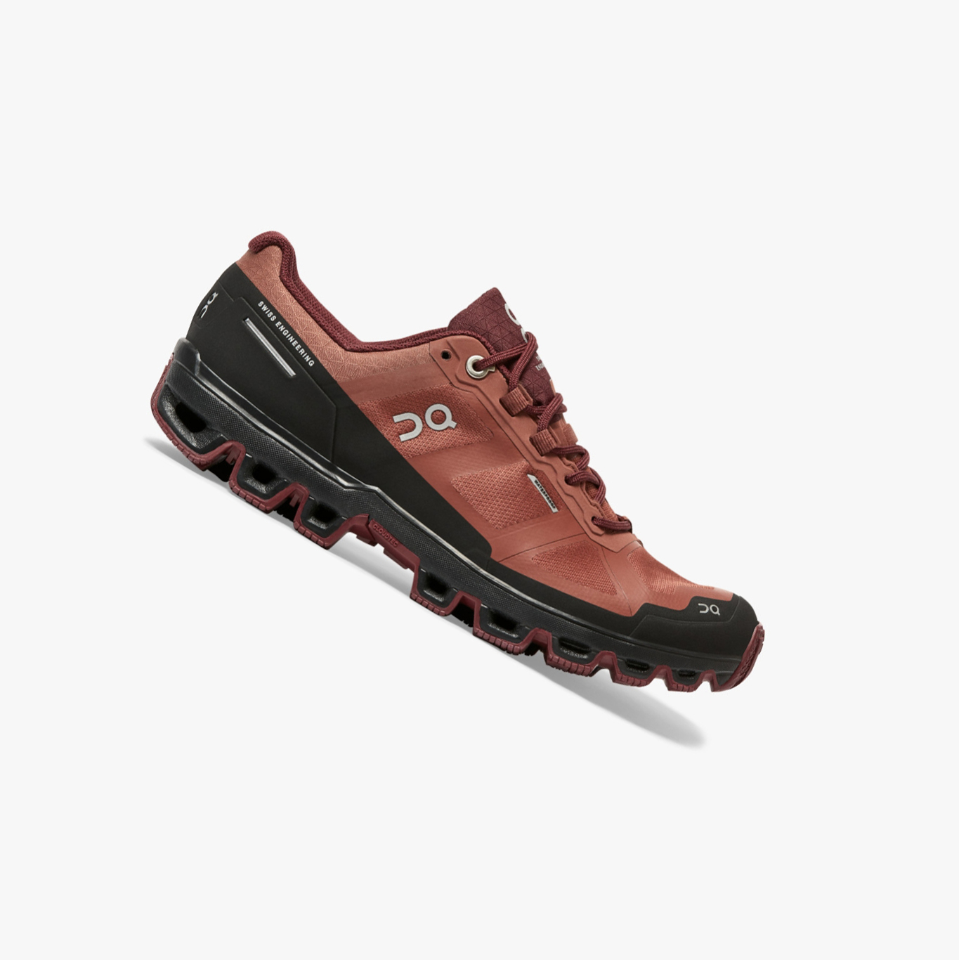 Women\'s QC Cloudventure Waterproof Trail Running Shoes Brown | 438-OVNEKD