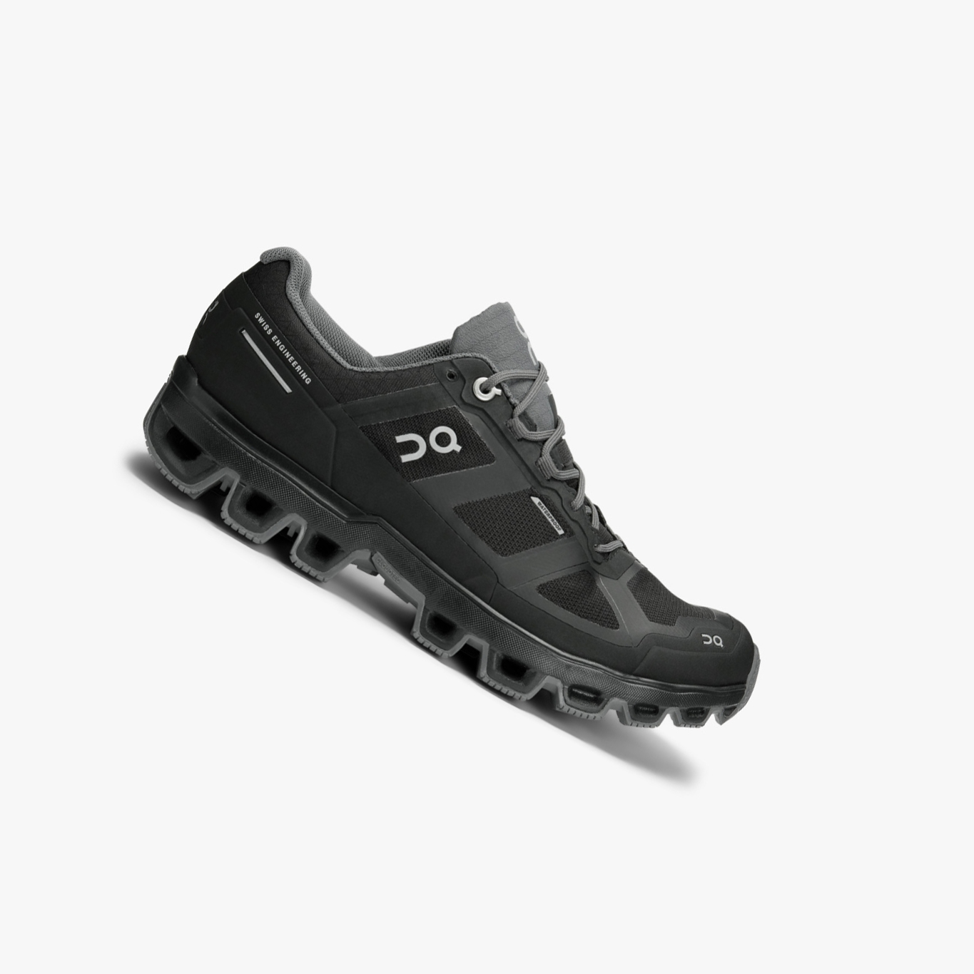 Women\'s QC Cloudventure Waterproof Trail Running Shoes Black | 623-JBMQOY