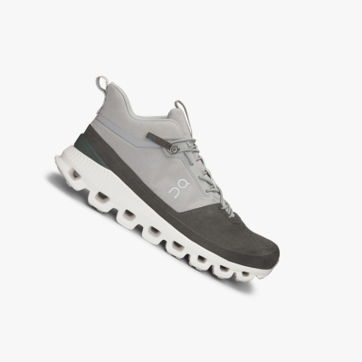 Men's QC Cloud Hi Road Running Shoes Grey | 607-MNLHTP