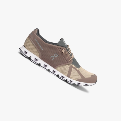 Men's QC Cloud Road Running Shoes Brown | 902-UPZHAE