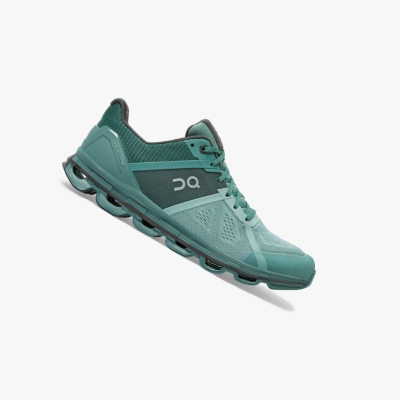 Men's QC Cloudace Road Running Shoes Green | 136-RFBCGN