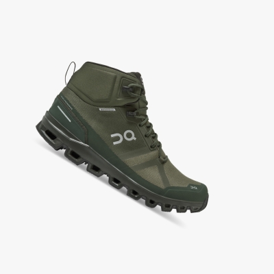 Men's QC Cloudrock Waterproof Hiking Boots Olive | 643-AMDHLF