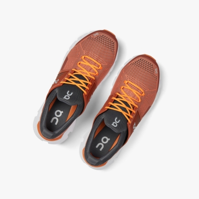 Men's QC Cloudswift Road Running Shoes Orange | 738-MRUGWD