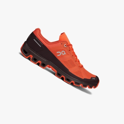 Men's QC Cloudventure Trail Running Shoes Orange | 507-CYBGAW