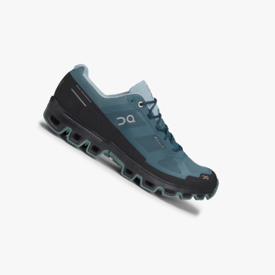 Men's QC Cloudventure Waterproof Trail Running Shoes Blue | 238-XBSDYM