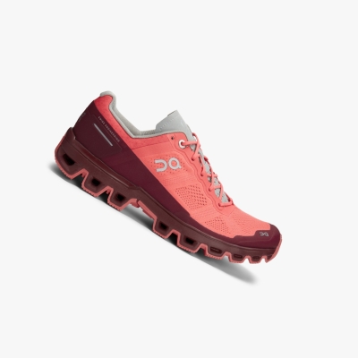 Women's QC Cloudventure Trail Running Shoes Coral | 846-OJTRVQ